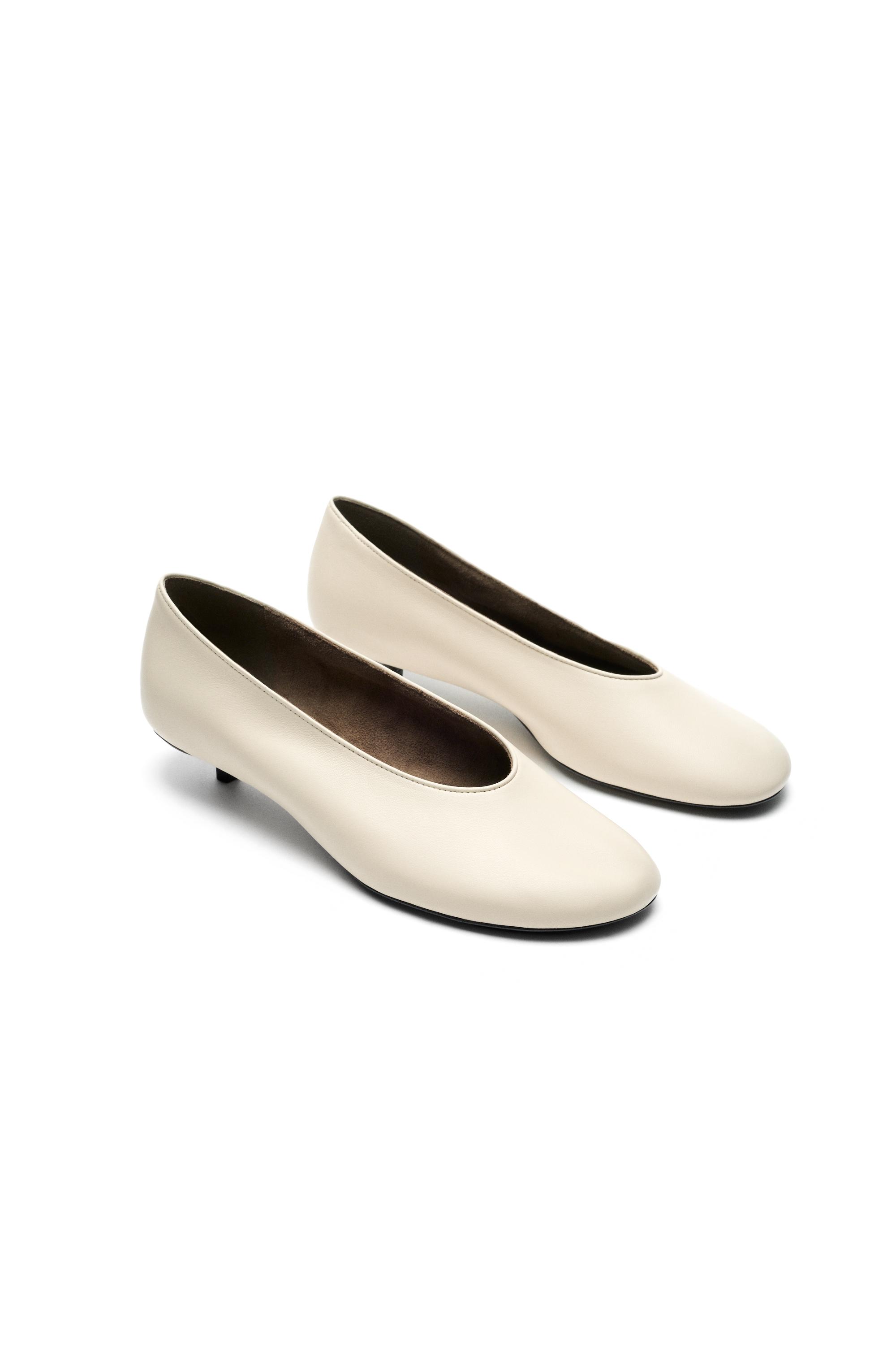 Ballerine en cuir à talon bas - LIMITED EDITION