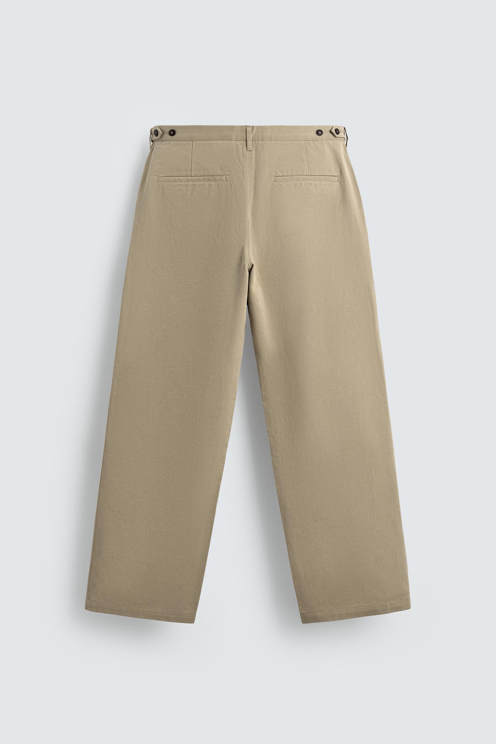 STRAIGHT FIT CHINO PANTS - Beige | ZARA United States