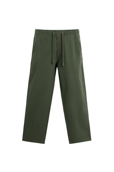PANTALÓN RELAXED FIT ALGODÓN - LINO