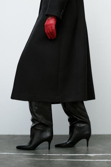 RUCHED BOOTS - Black by Zara