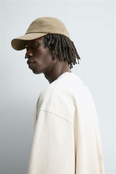 T-SHIRT LOURD À MANCHES LONGUES ET CLOUS - Blanc cassé de Zara - Image 4