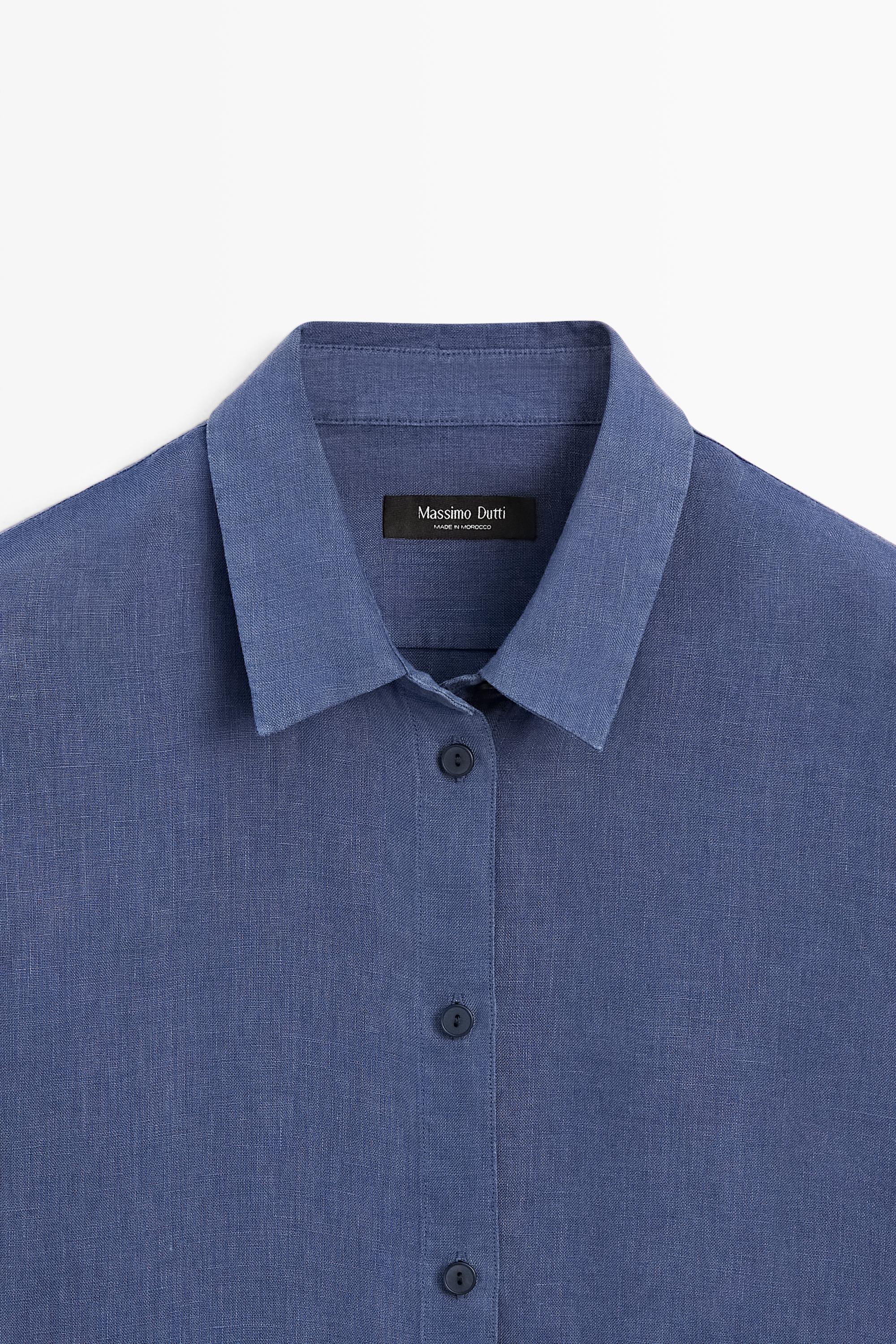 Flowing 100% linen shirt