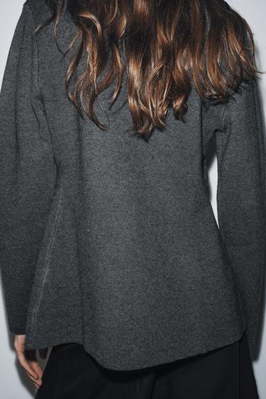 VESTE EN MAILLE FERMOIR - Gris de Zara - Image 2