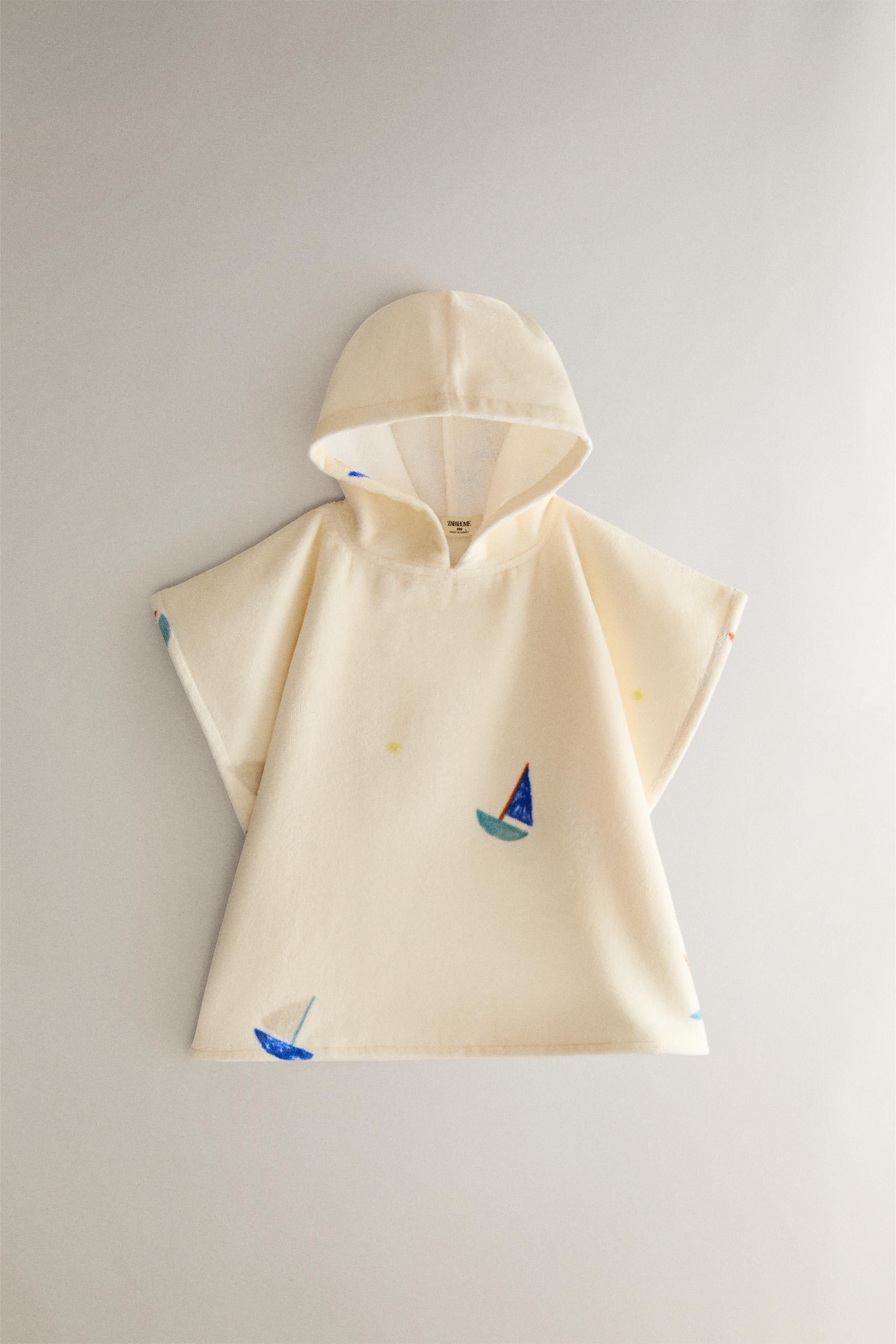 PONCHO ENFANT PLAGE BATEAUX