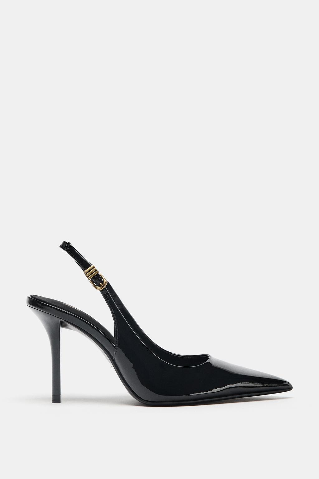 METAL BUCKLE HEELS