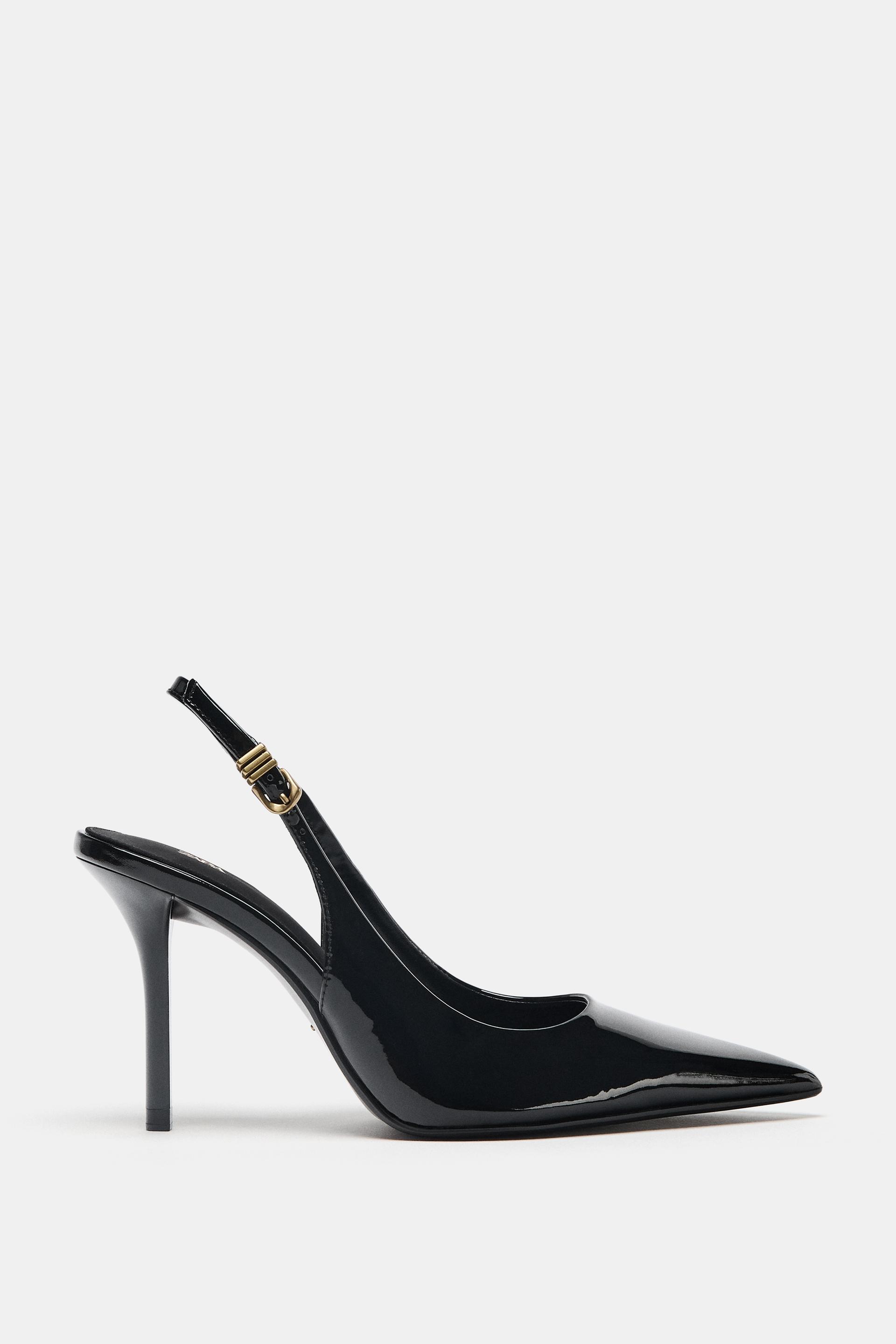 METAL BUCKLE HEELS