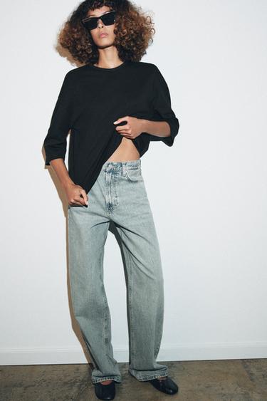 RUSTIC SHORT SLEEVE T-SHIRT - Charcoal by Zara