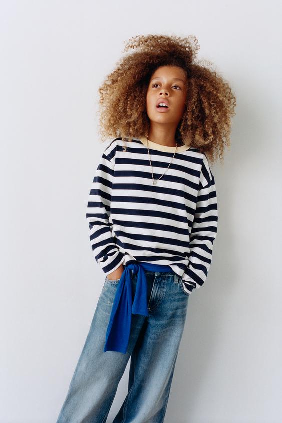HEAVYWEIGHT STRIPE PRINT T-SHIRT - striped by Zara - Image 0