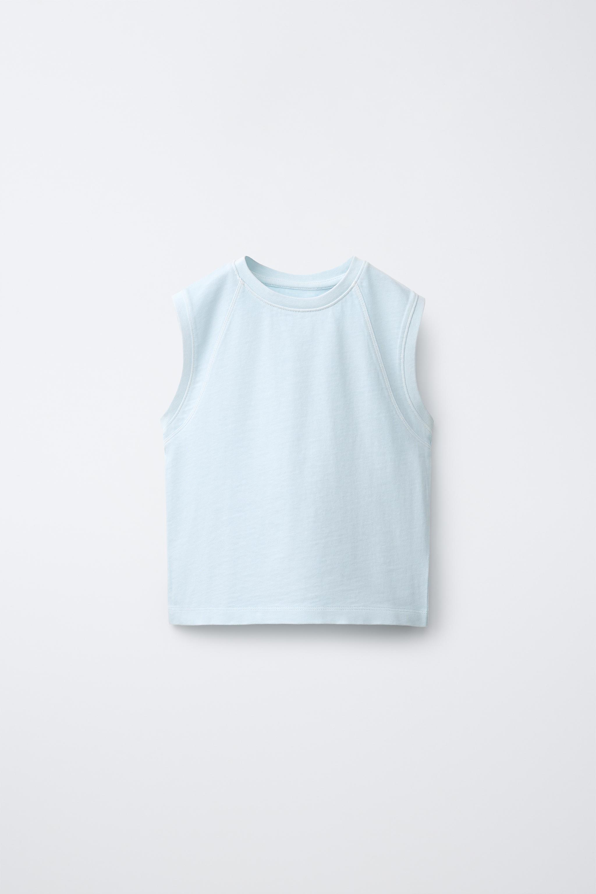 PLAIN SLEEVELESS TOP - White | ZARA United States
