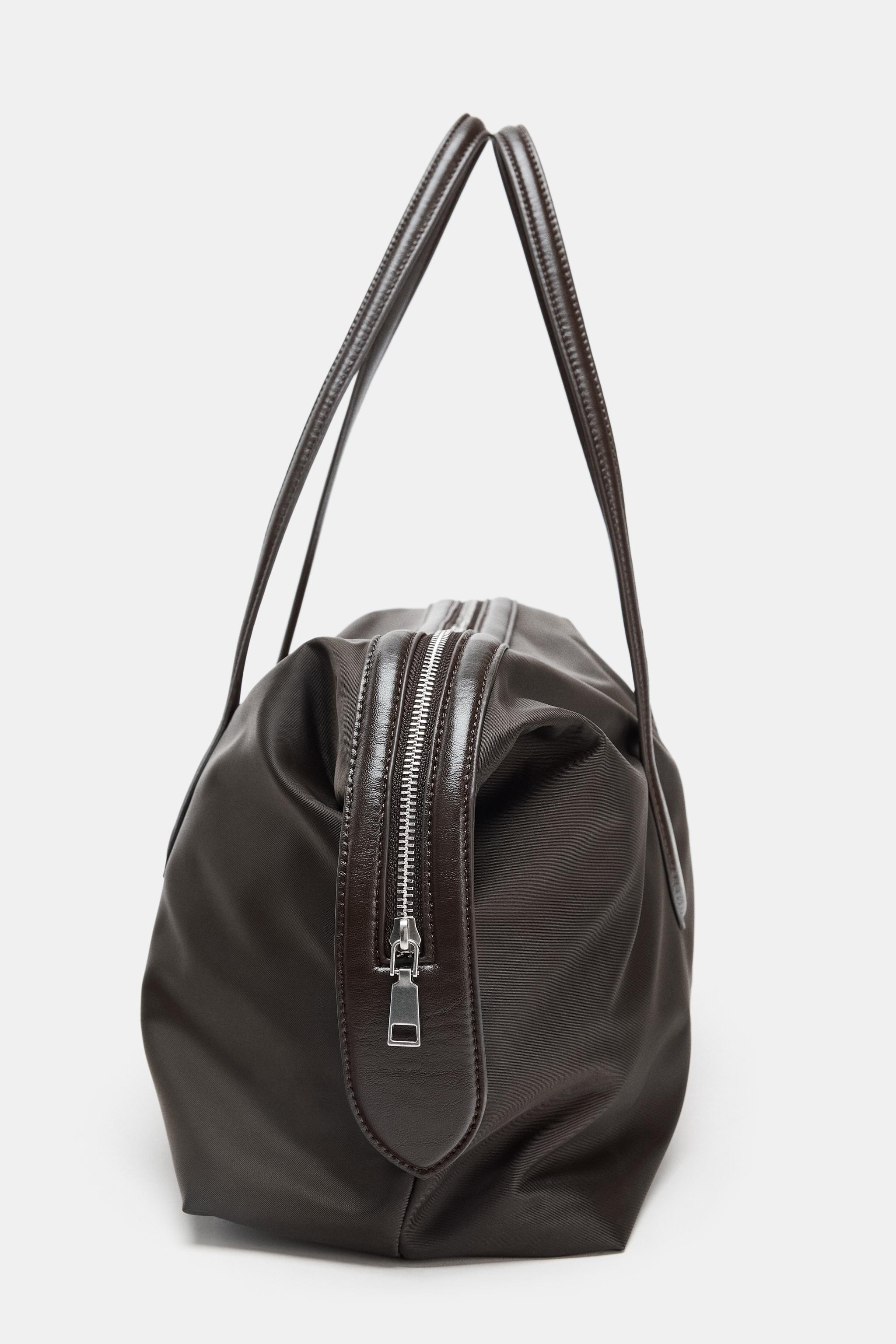 ZARA 細長ナイロンシティバッグ 細長ナイロンシティバッグ - グレー | ZARA Japan / 日本