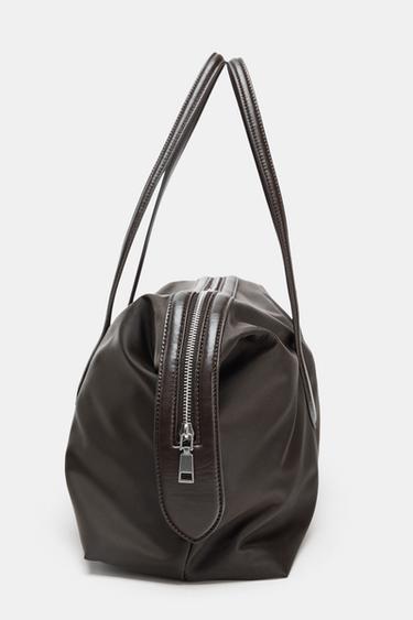 NYLON ELONGATED CITY BAG - Grey by Zara - Image 2