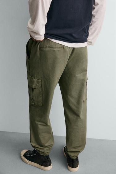 PANTALON CARGO SLIM FIT - Kaki de Zara - Image 5