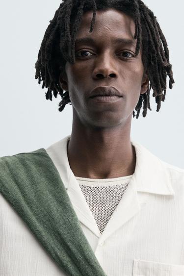 RELAXED FIT TEXTURED SHIRT - White by Zara - Image 4