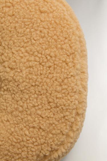 LETTER P CHILDREN’S CUSHION - Mustard by Zara - Image 2