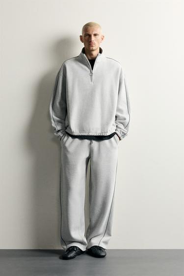 COMBINED JOGGER TROUSERS - Grey marl by Zara - Image 0