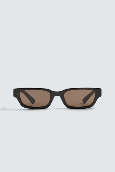 LIMITED EDITION RECTANGULAR SUNGLASSES - Brown by Zara