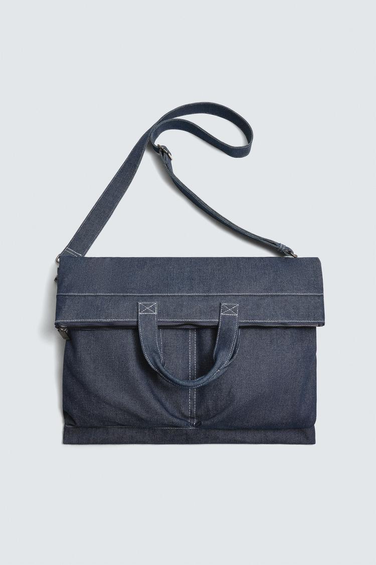 ZARA DENIM TOTE BAG