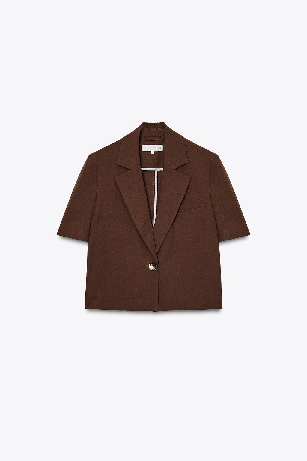 Thumbnail image for CROPPED SHORT SLEEVE BLAZER