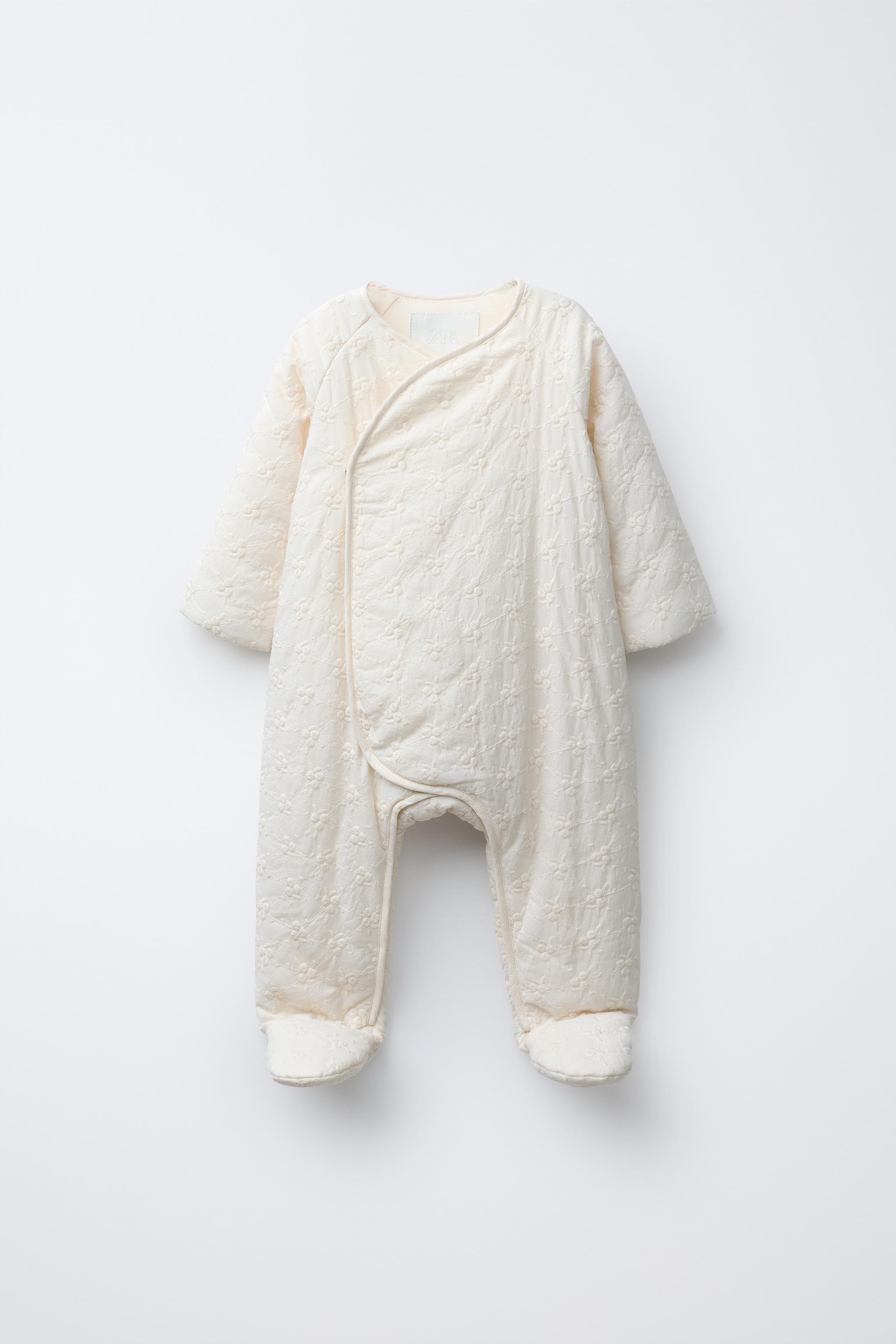 TUTINA IMBOTTITA CON RICAMI FLOREALI Écru ZARA Italia Italy