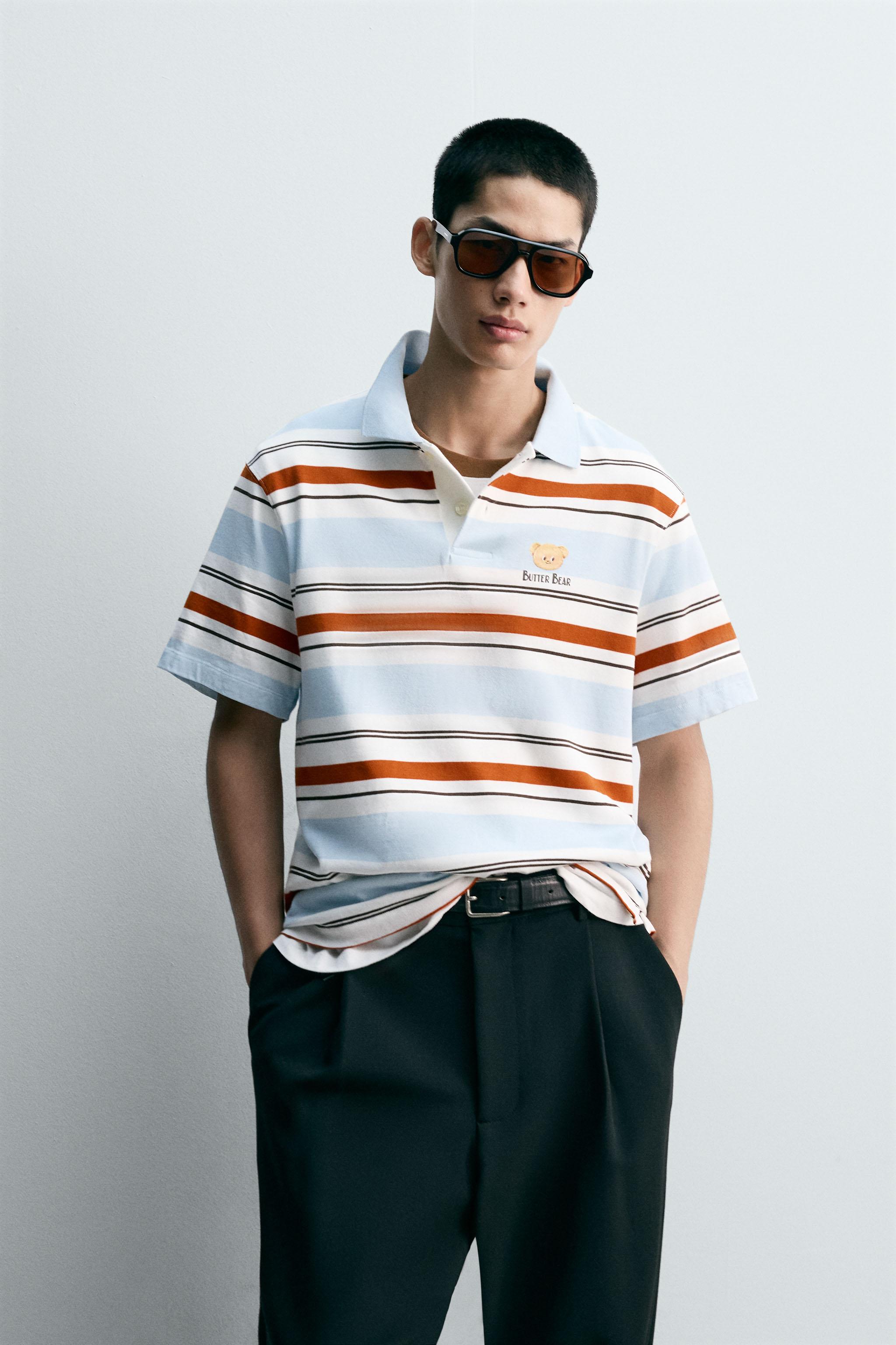 kolor ホワイト ポロシャツ ストライプ襟付き kolor ホワイト