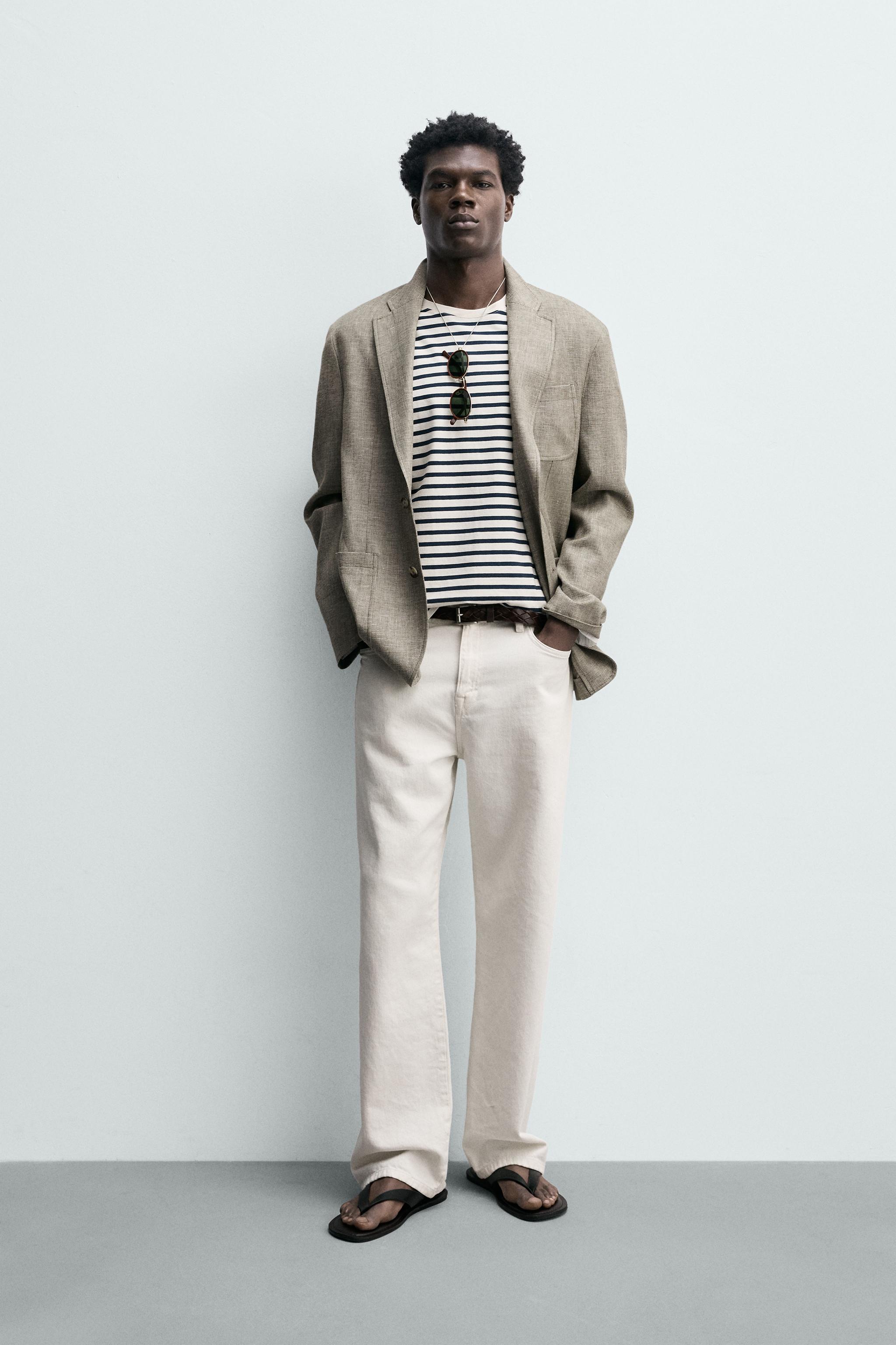 リラックスフィット テクスチャーブレザー - ベージュ | ZARA Japan / 日本