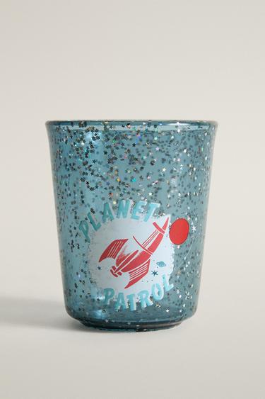 CHILDREN'S GLITTER TRITAN™ TUMBLER WITH STARS - Blue by Zara