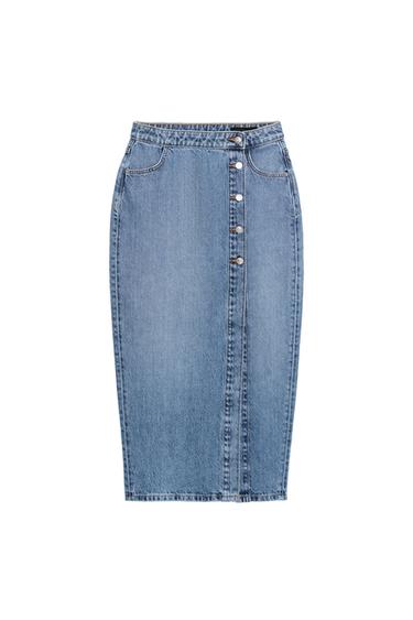 GONNA Z1975 INCROCIATA IN JEANS - Azzurro medio di Zara