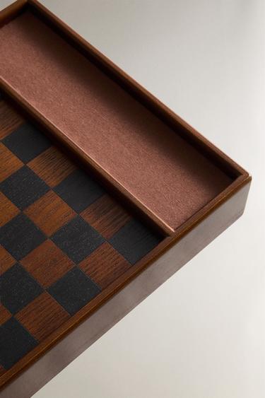 JEU DE DAMES EN BOIS - Marron de Zara - Image 3