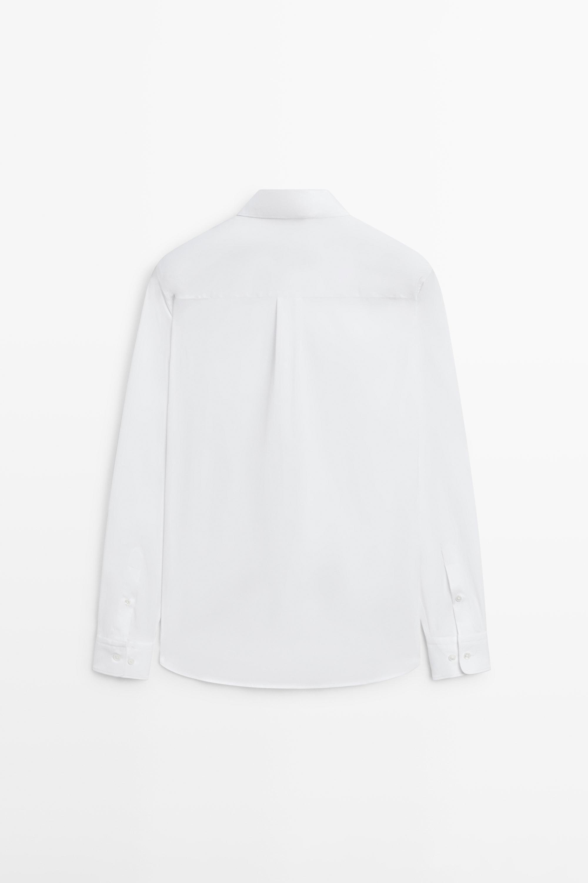 Chemise slim fit stretch en coton mélangé