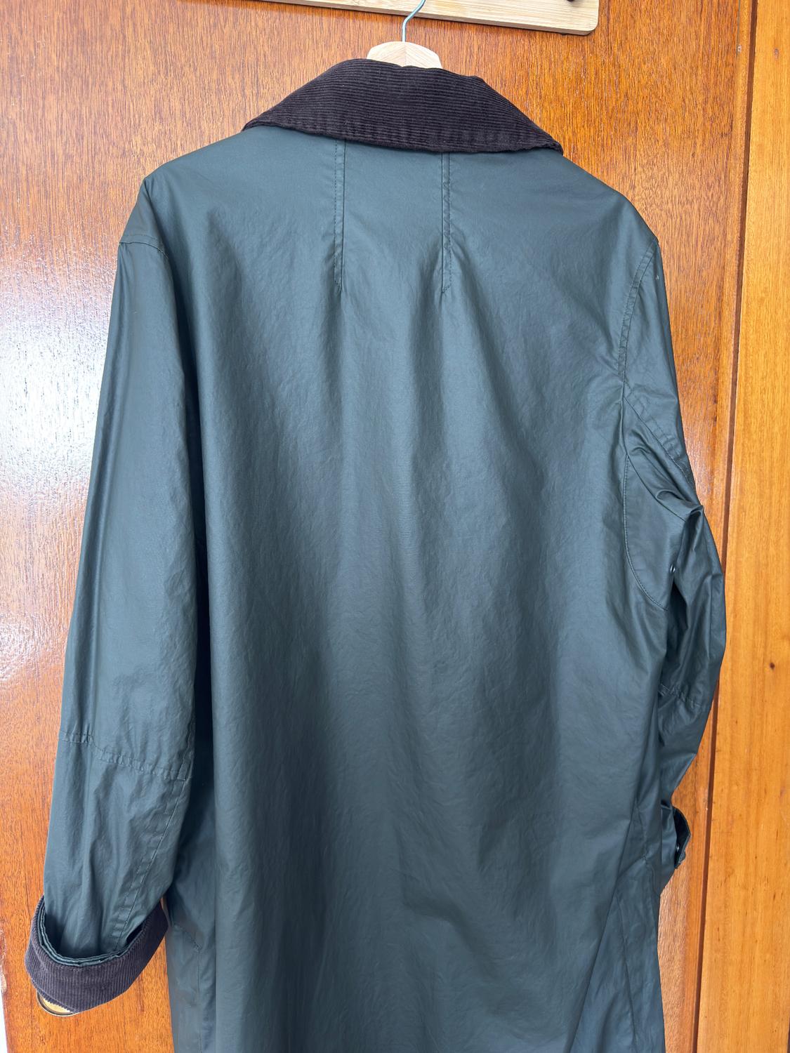 WAXED TRENCH COAT WITH CONTRAST COLLAR - Image 2