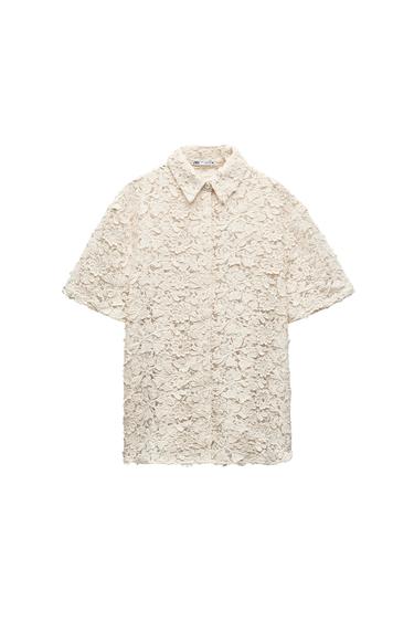 CROCHET SHIRT TOP