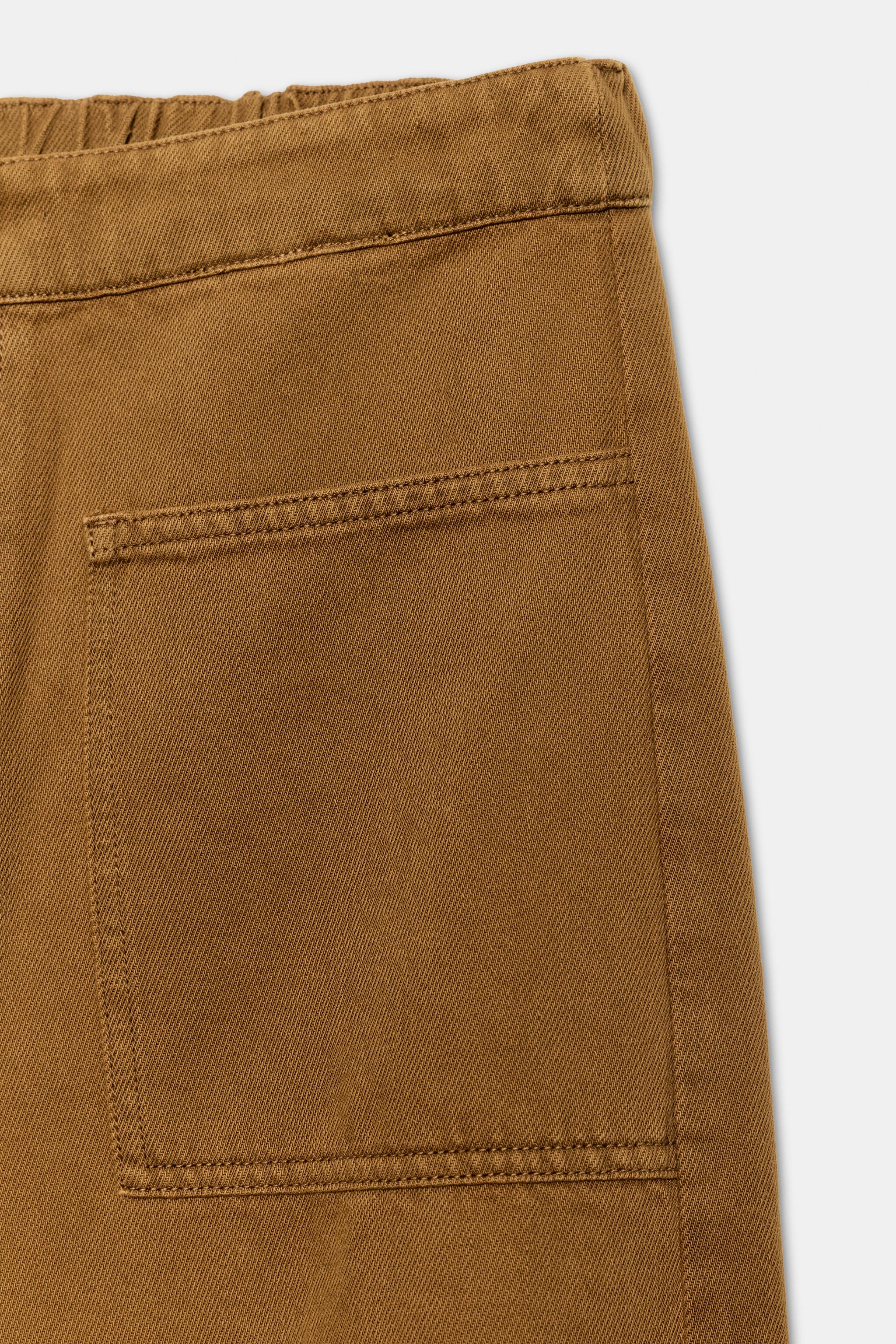 Zara ZW COLLECTION BARREL PANTOLON görsel 7