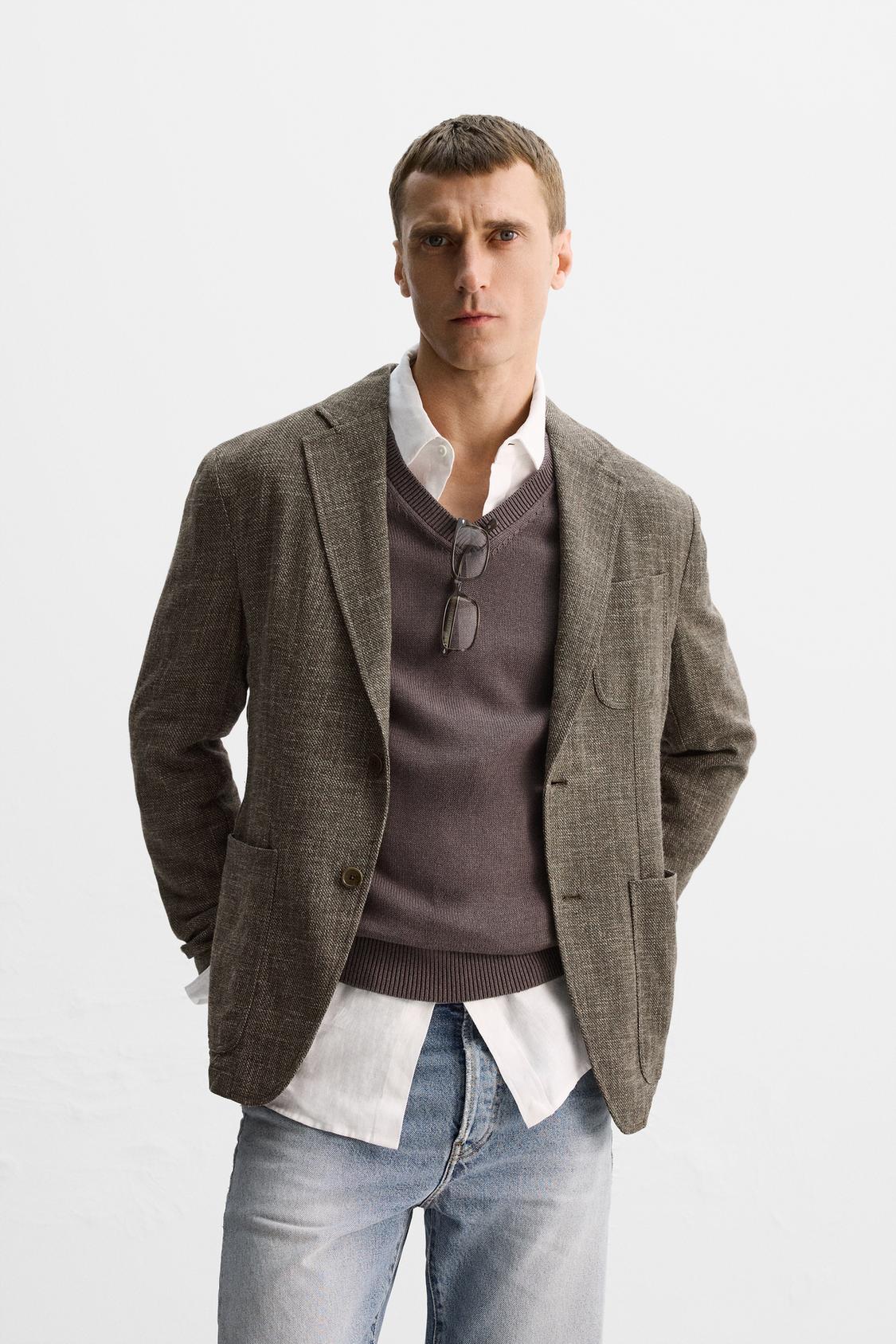 RELAXED FIT VISCOSE - COTTON LIMITED EDITION BLAZER
