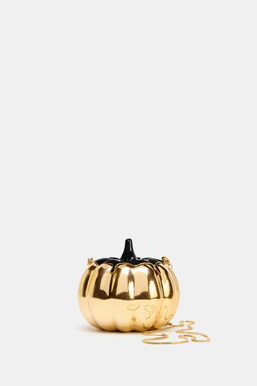 Zara METALLIC EFFECT RIGID BOX BAG - Golden - Image 0