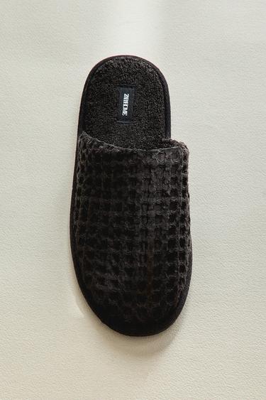 CHINELO WAFFLE - Preto da Zara