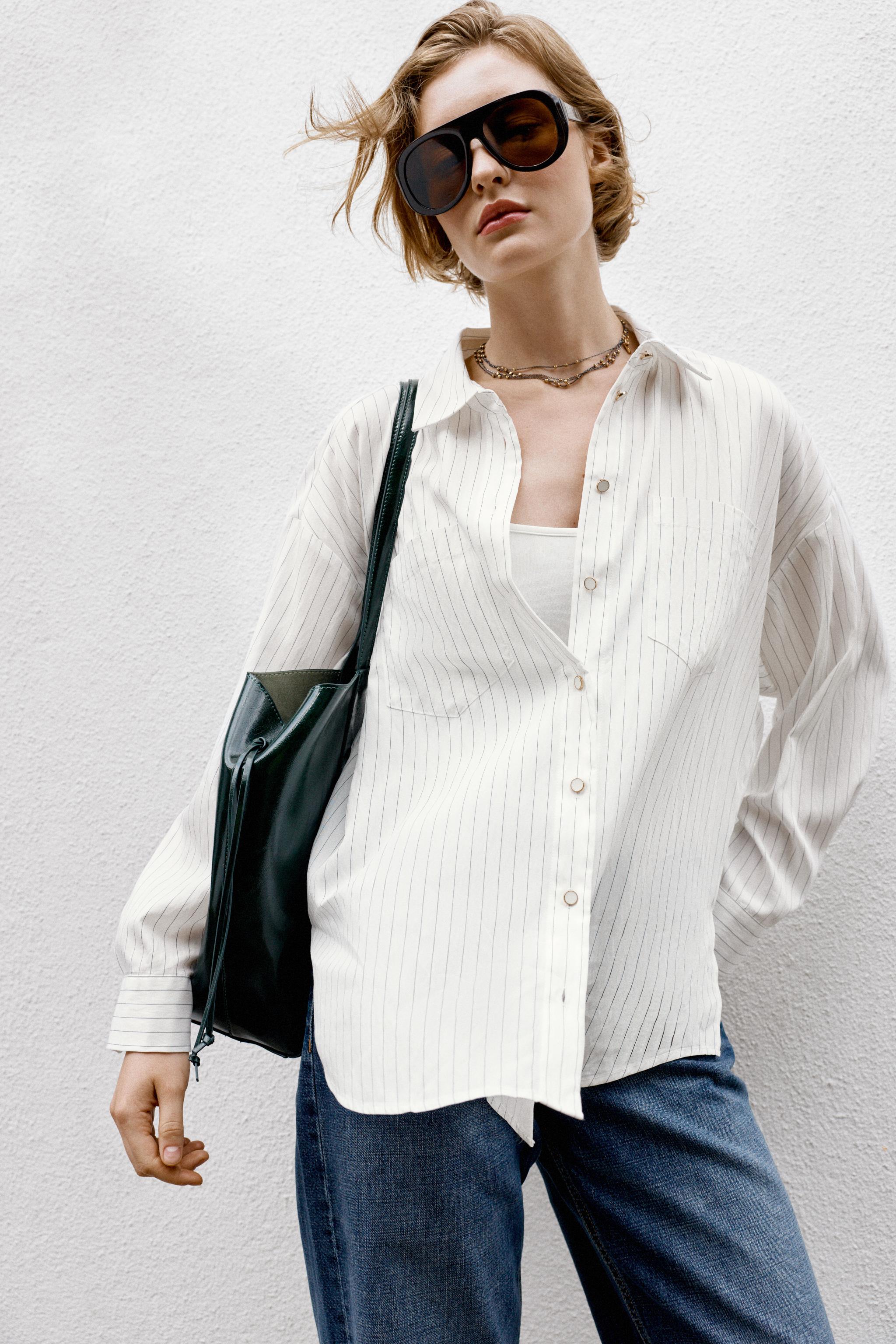 Zara STRIPED SHIRT — фото 3