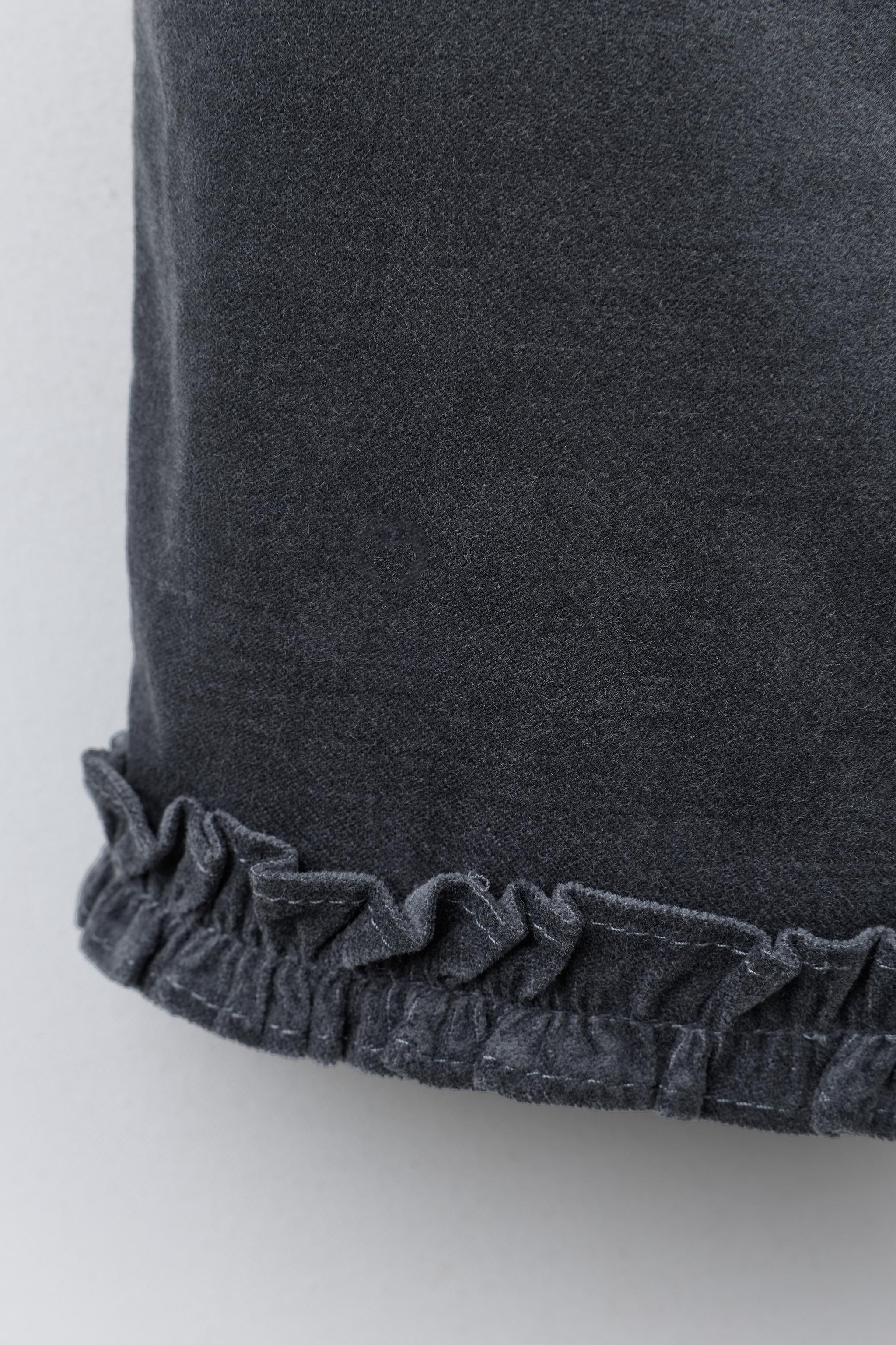 PANTALON JUPE-CULOTTE EN VELOURS