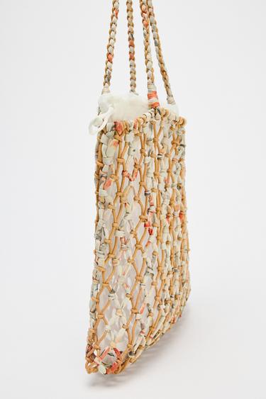 SAC TRESSÉ TISSÉ - Jaune de Zara - Image 5