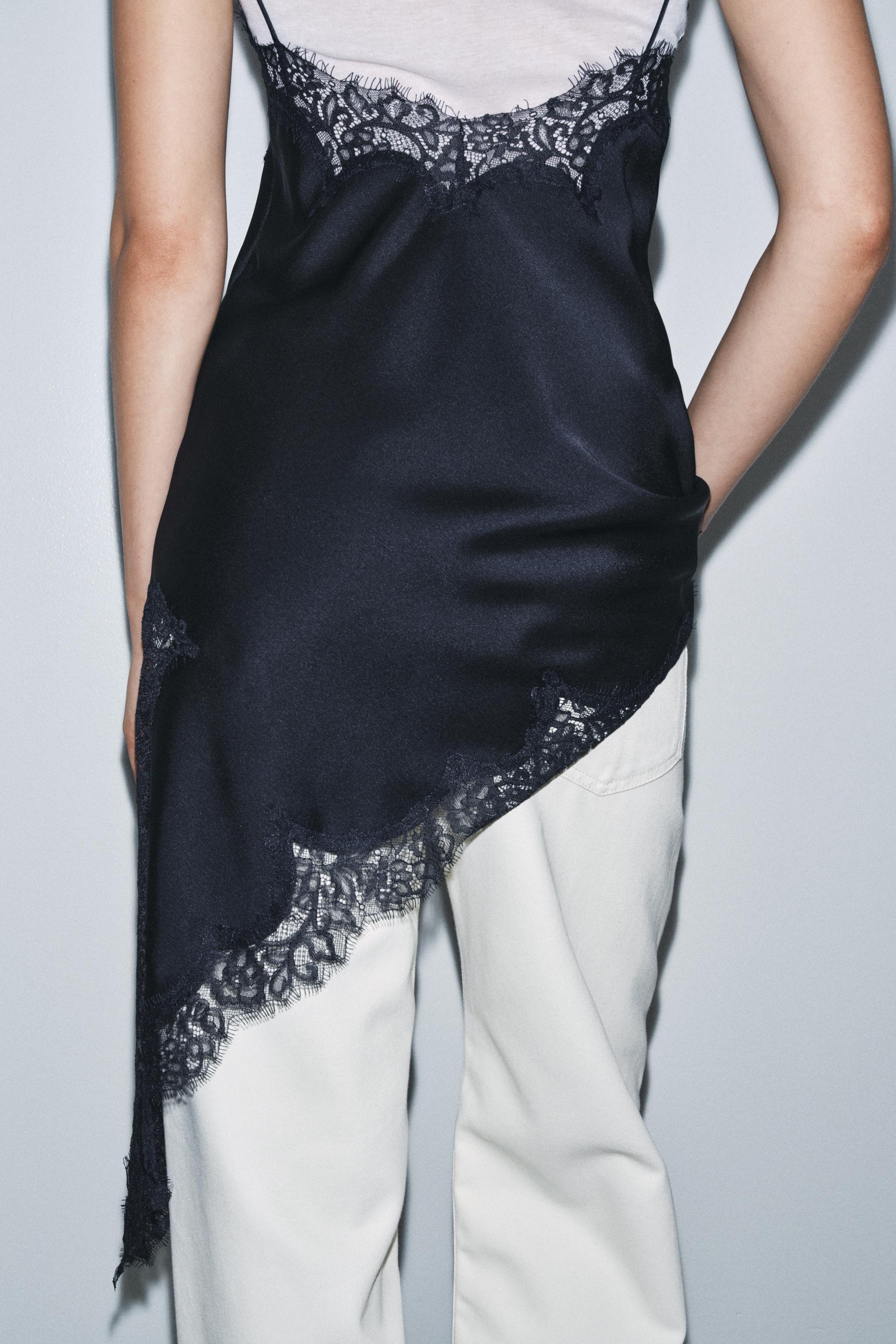 ZW COLLECTION ASYMMETRIC LACE DRESS