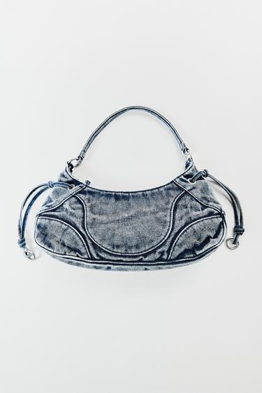 ДЖИНСОВАЯ СУМКА ЧЕРЕЗ ПЛЕЧО — Синий джинсовый от Zara