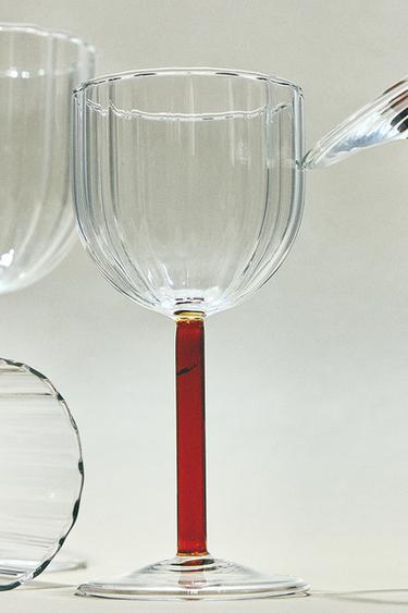 VERRE BOROSILICATE TIGE COULORÉE - Rouge de Zara
