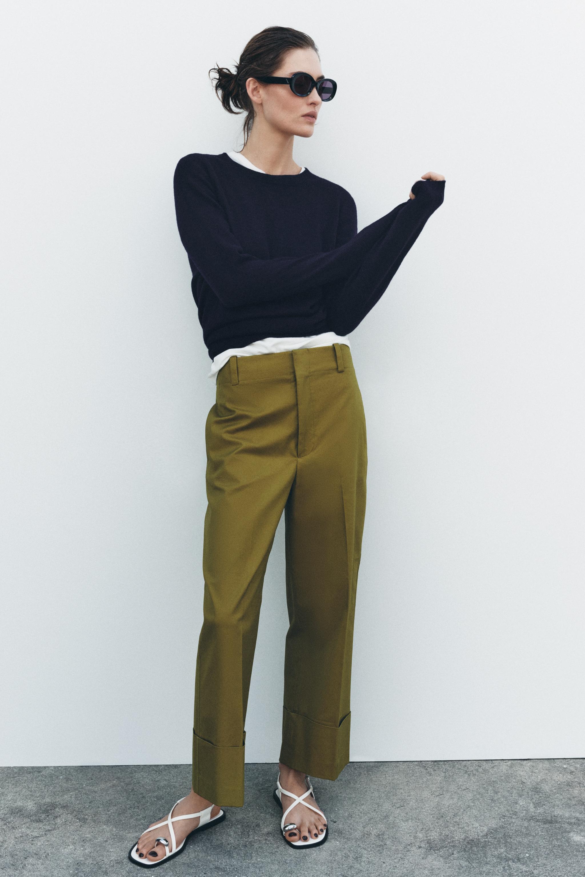 ZARA - ZARA(ザラ) HIGH-WAIST TROUSERS レディース パンツの