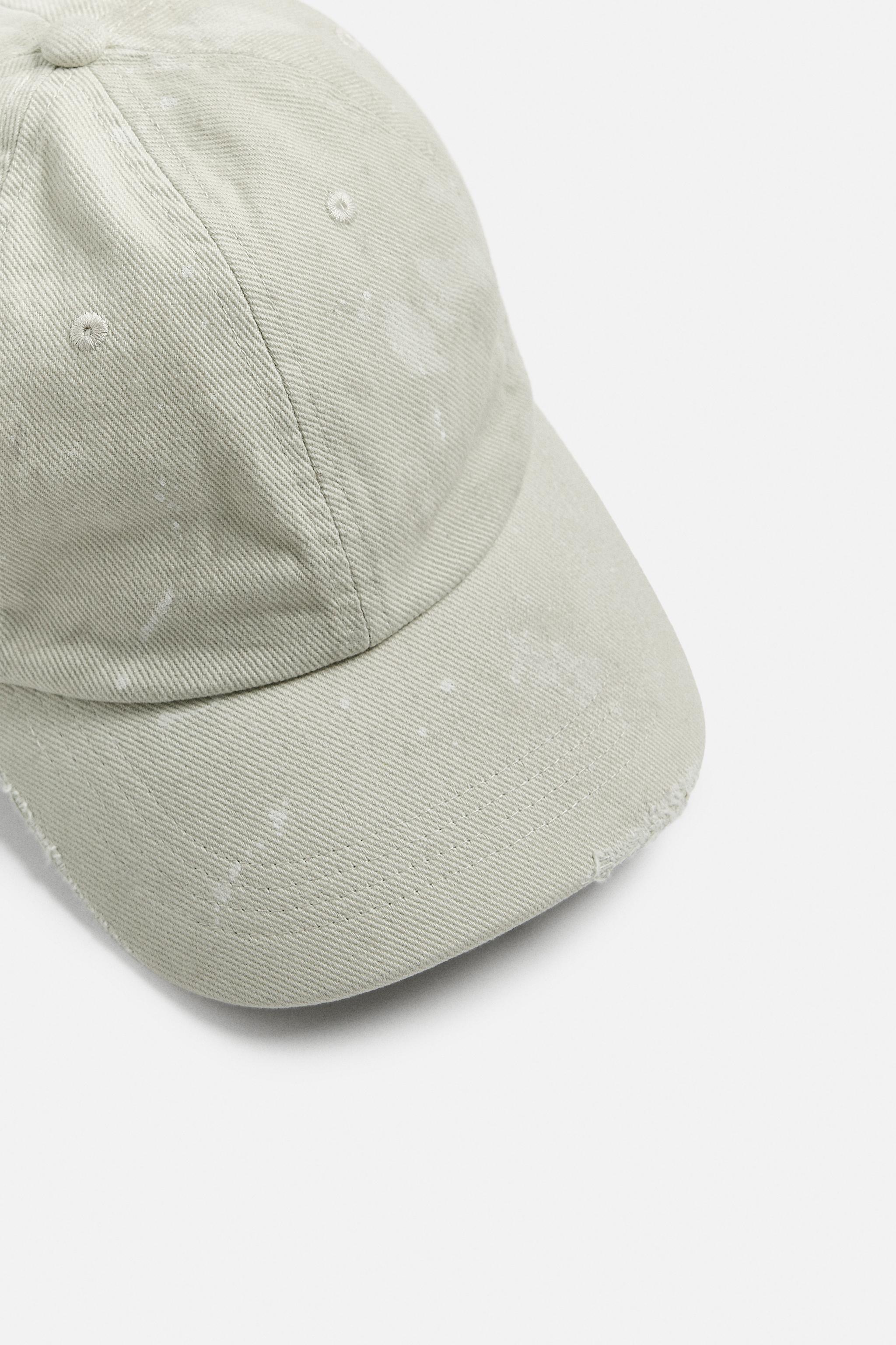 WASHED SPLATTER CAP - Gray green | ZARA United States
