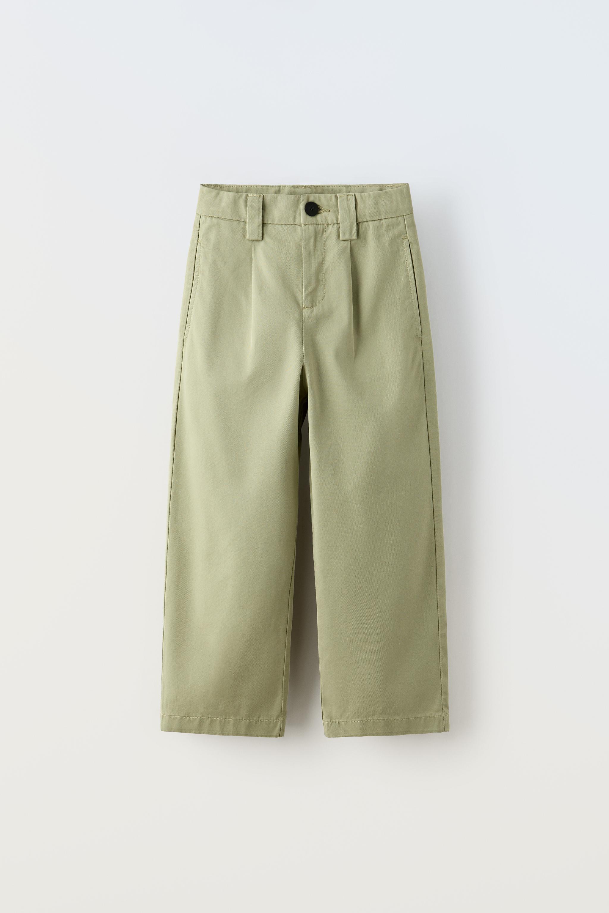 TRUE NEUTRALS PLEATED TAPERED PANTS - Blue / Steel | ZARA United 