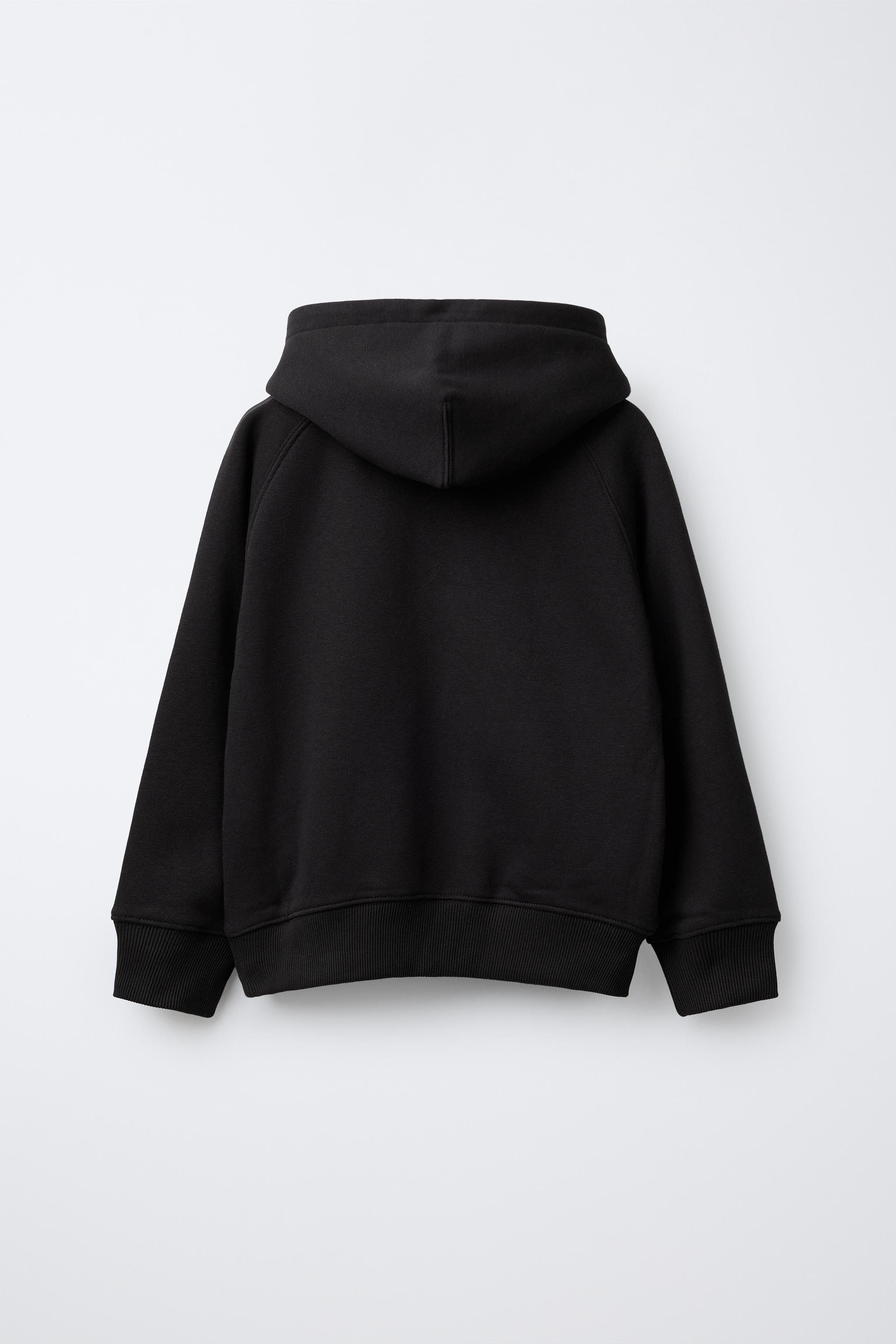 刺繍ポケット付きスウェットシャツ - 濃青 | ZARA Japan / 日本