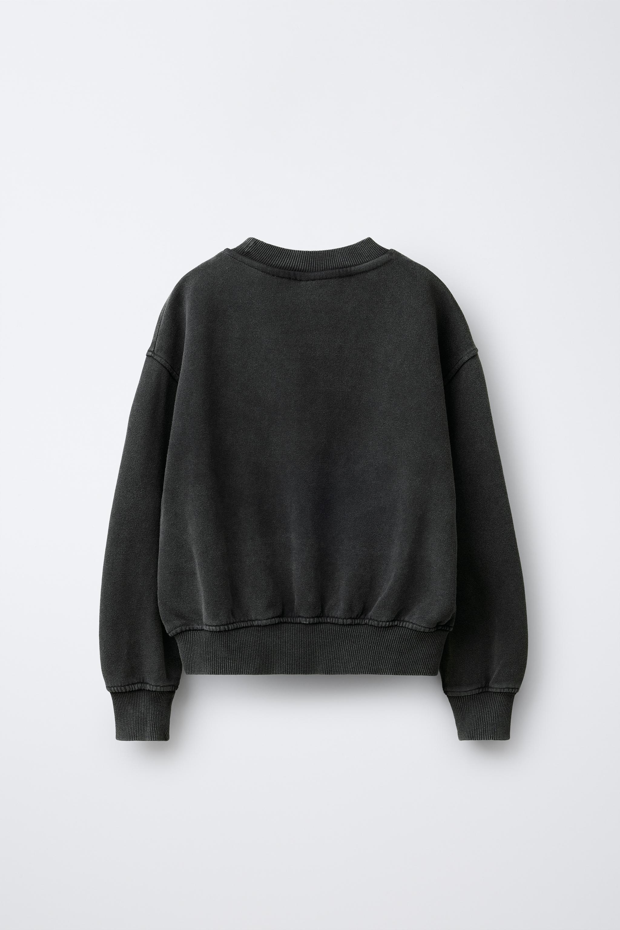 のの☻ WEDNESDAY © WASHED EFFECT SWEATSHIRT - Anthracite grey