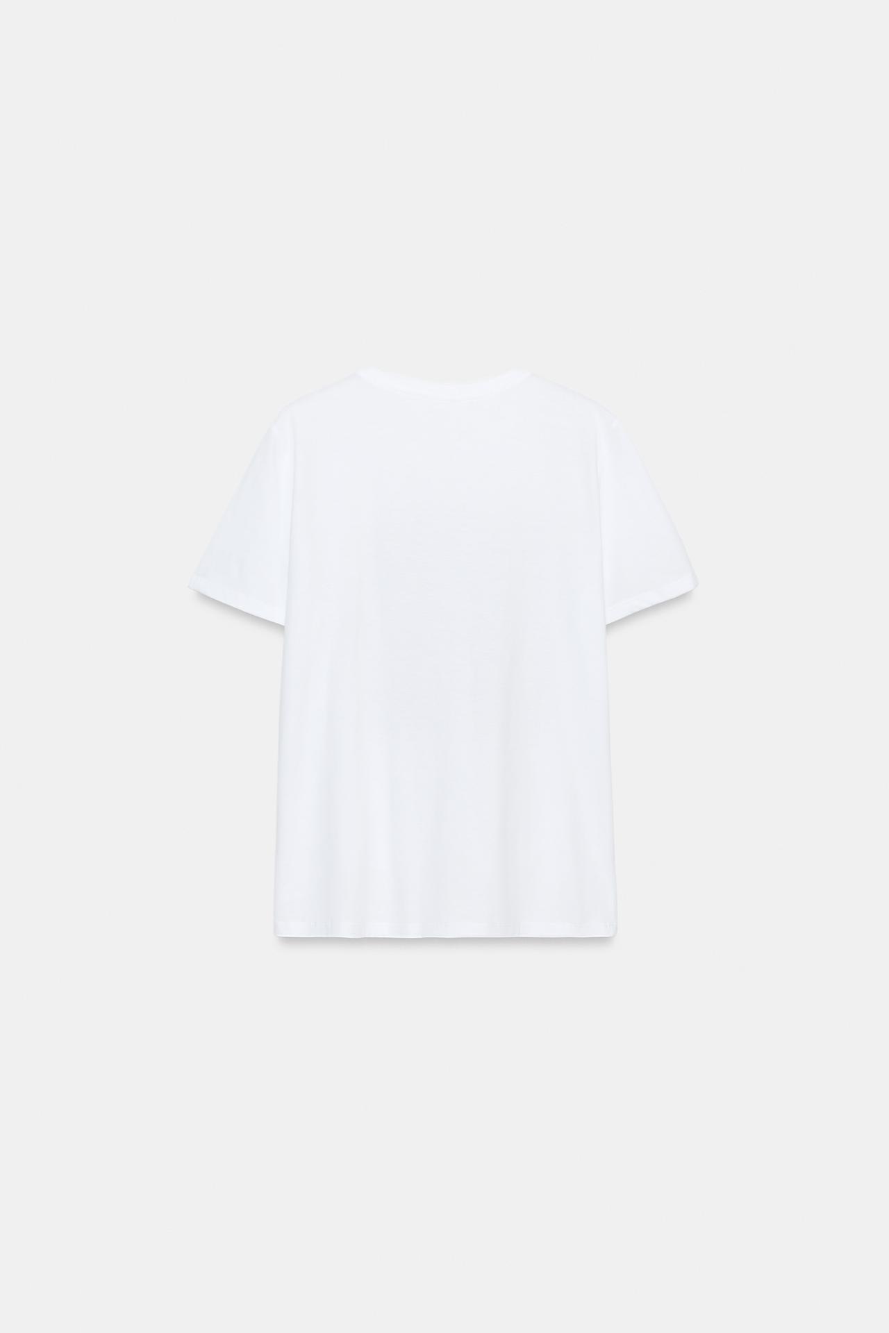 SHORT SLEEVE METALLIC T-SHIRT — Silver