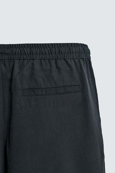 REGULAR FIT 100% LYOCELL TROUSERS - Blue by Zara - Image 9