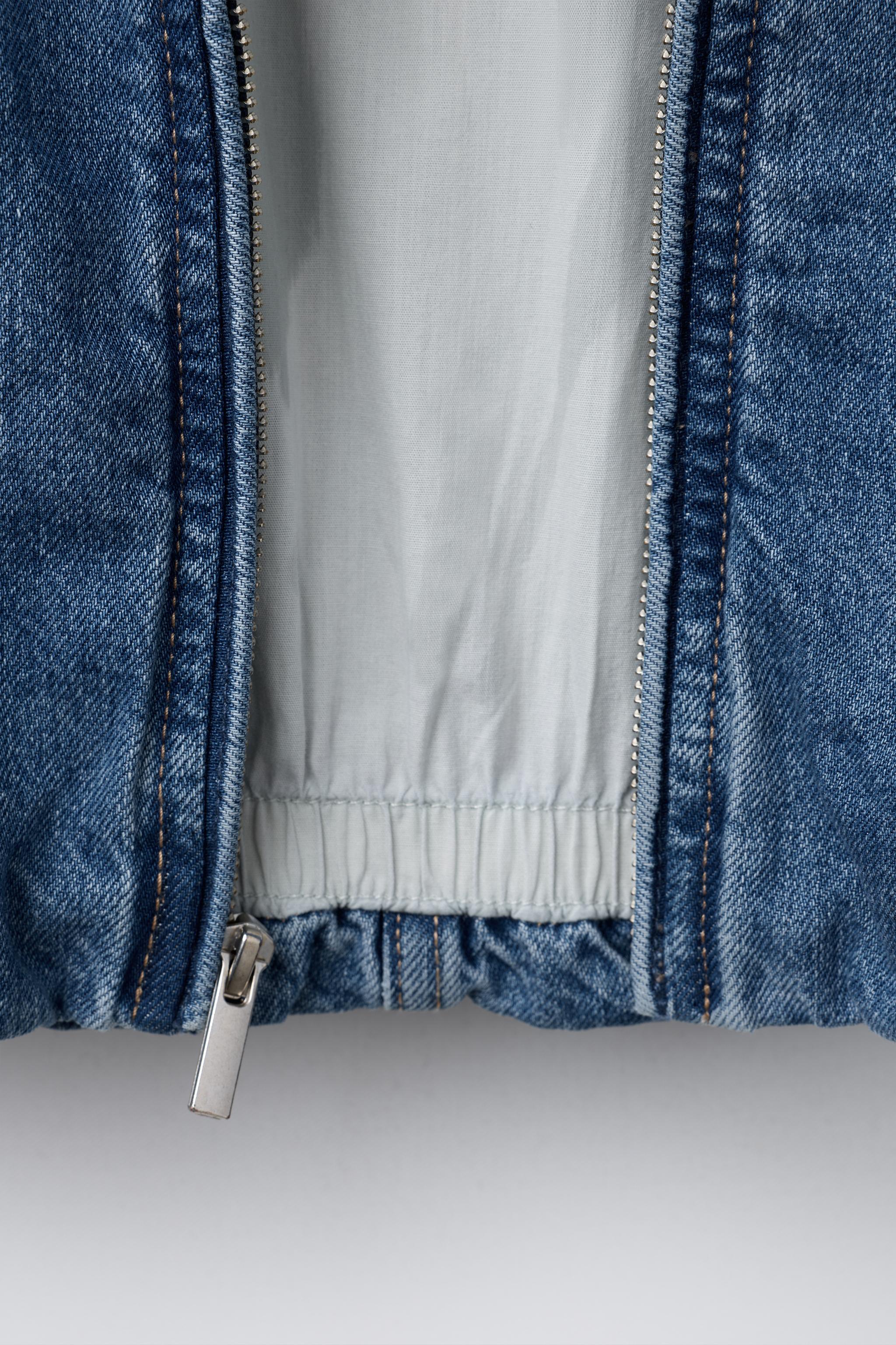 BLOUSON BOMBER EN JEAN