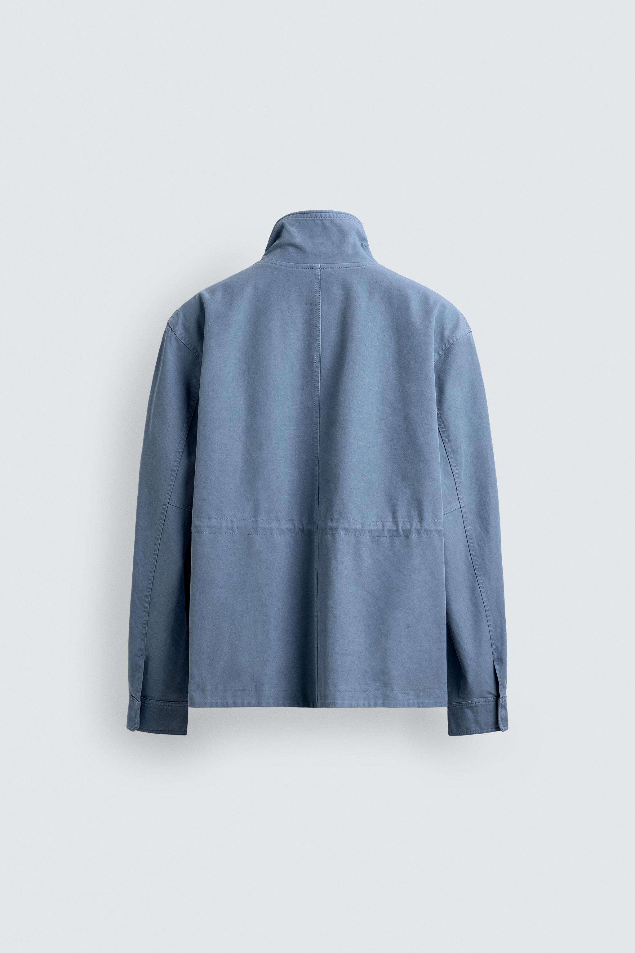 WASHED COTTON REGULAR FIT JACKET
